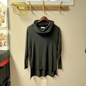 Black Wide Turtleneck, Tunic Length. Super Soft